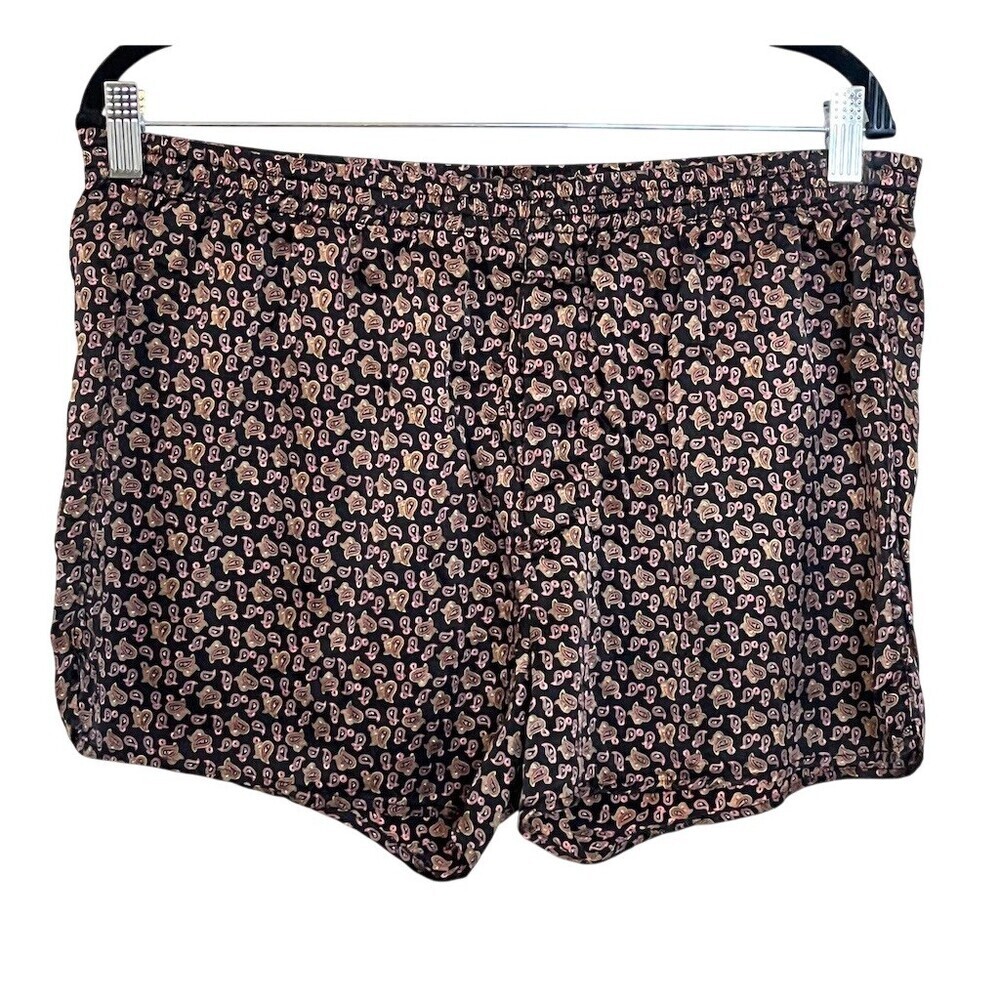 Vtg Men's Reckless 100% Silk Boxer Shorts M Loungewear Summer Festive Beachy